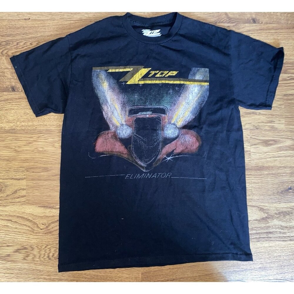 ZZ Top Eliminator Mens Graphic Short Sleeve Shirt Medium